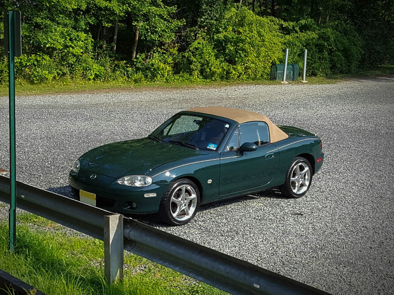 Glamour shot at the park on a brutally sunny day. Yes, that is a child’s safety seat on the passenger side.